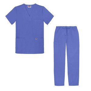 Sivvan Unisex Classic Scrub Set V-Neck Top/Drawstr